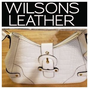 NWT, Wilsons Leather, White Handbag, Really Cute